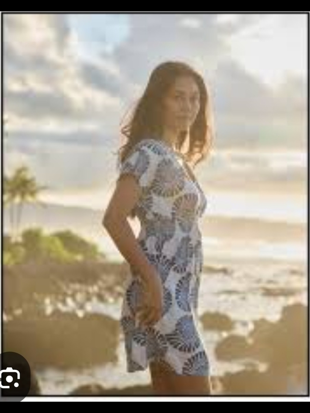 Urban Behavior Wrap Tropical Short Sleeve Dress